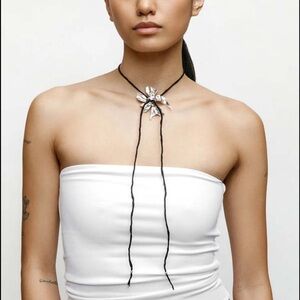 Wolf Circus Flower Cord Necklace